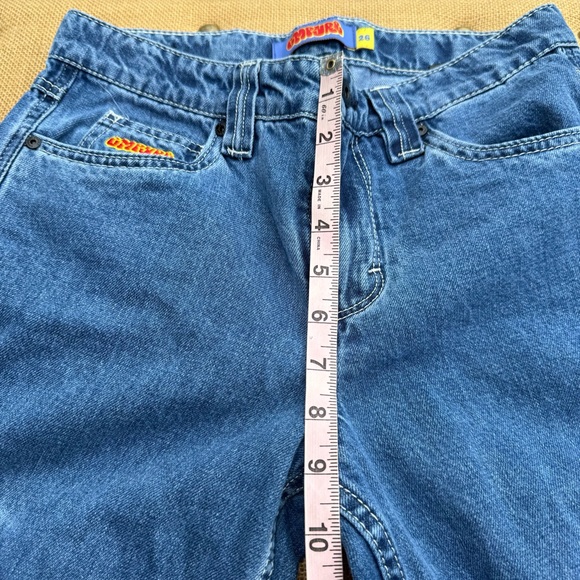 Empyre Denim Baggie Jeans Blue Pockets Adjustable Waist Skate Size 26 - Picture 8 of 10